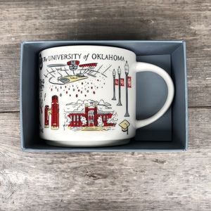 NEW Starbucks Coffee Mug University of Oklahoma Been There Campus Series 2022